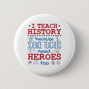 I Leer Geschiedenis Sociale studies Leerhelden Ronde Button 5,7 Cm
