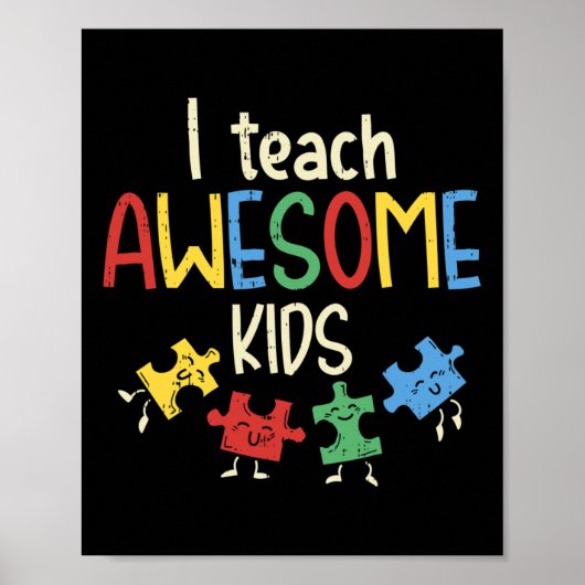 I Leer Geweldige Kinder autisme Special Education Poster (Voorkant)