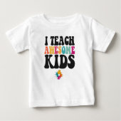 I Leer Geweldige Kinder Cute Autism Awareness Teac (Voorkant)