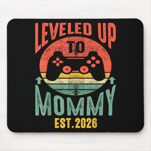 I Leveled Up To Mommy 2026 Pregnancy Announcement  Muismat (Voorkant)