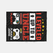 I Leveled Up To Uncle 2026 I'm Going To Be Uncle 2 Fleece Deken (Voorkant (Horizontaal))