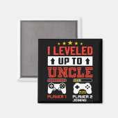 I Leveled Up To Uncle 2026 I'm Going To Be Uncle 2 Magneet (Voorkant / Achterkant)