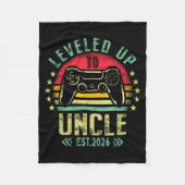 I Leveled Up To Uncle 2026 Promoted To Uncle Level Fleece Deken (Voorkant)