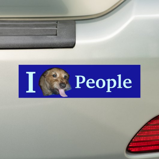 I LICK People Bumpersticker (Op auto)