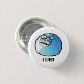 I Lied Rage Face Meme Ronde Button 3,2 Cm (Voorkant /achterkant)