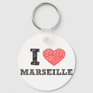 I-liefde-Marseille Sleutelhanger