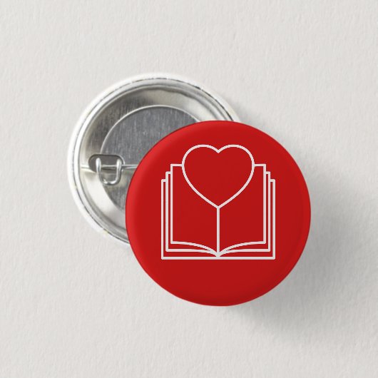 i-liefdesboeken ronde button 3,2 cm (Voorkant /achterkant)