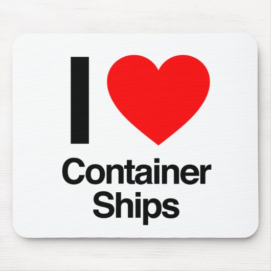 i - liefdescontainerschepen muismat (Voorkant)