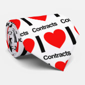 i - liefdescontracten stropdas (Opgerold)