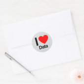 i-liefdesgegevens ronde sticker (Envelop)