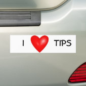 i-liefdestips bumpersticker (Op auto)