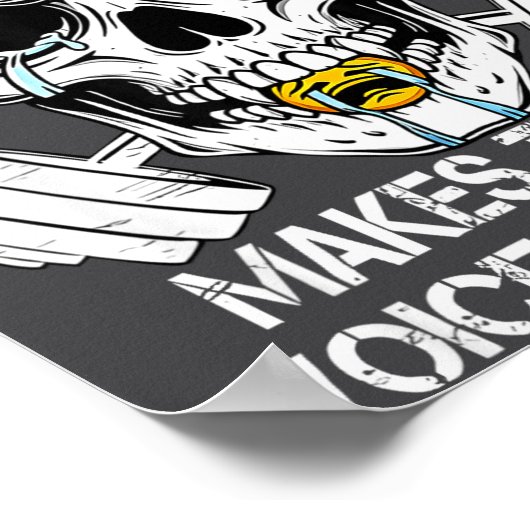 I Lift Weights Because It Makes The Sad Voices Go Poster (Hoek)