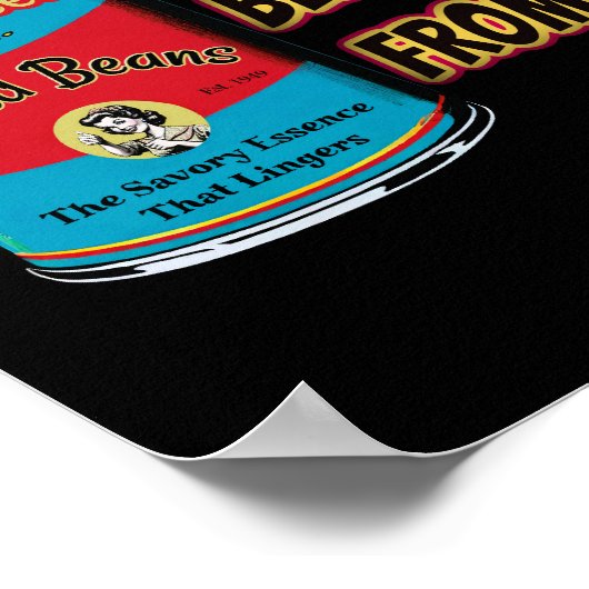 I Like Baked Beans Cold From The Tin Poster (Hoek)