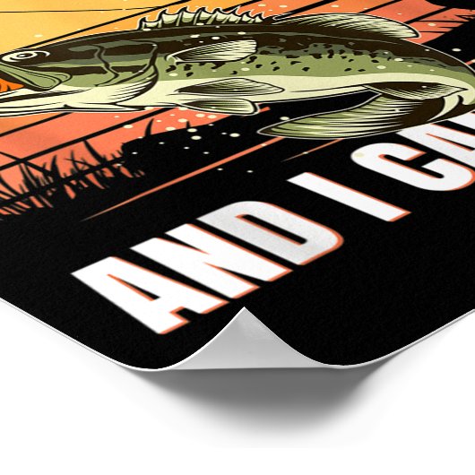 I Like Big B And I Cannot Lie Fishing  Poster (Hoek)