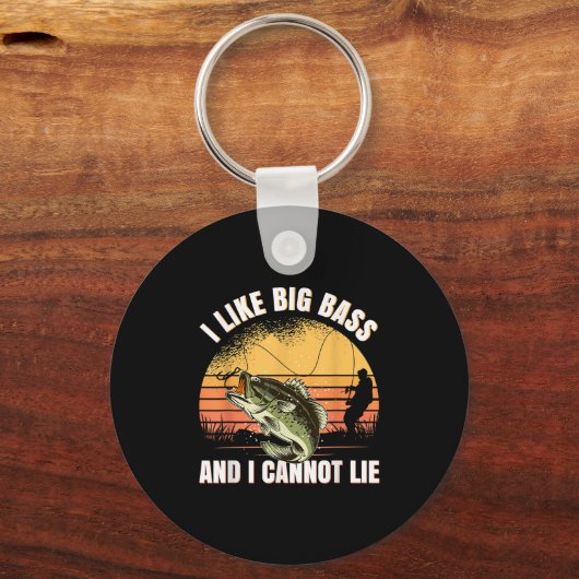 I Like Big B And I Cannot Lie Fishing Sleutelhanger (Voorkant)