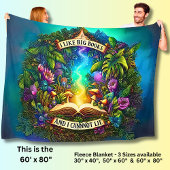I Like Big Books, for Book Lovers & Readers, Fleece Deken