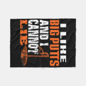 I Like Big Putts And I Cannot Lie Funny Golf 1  Fleece Deken (Voorkant (Horizontaal))