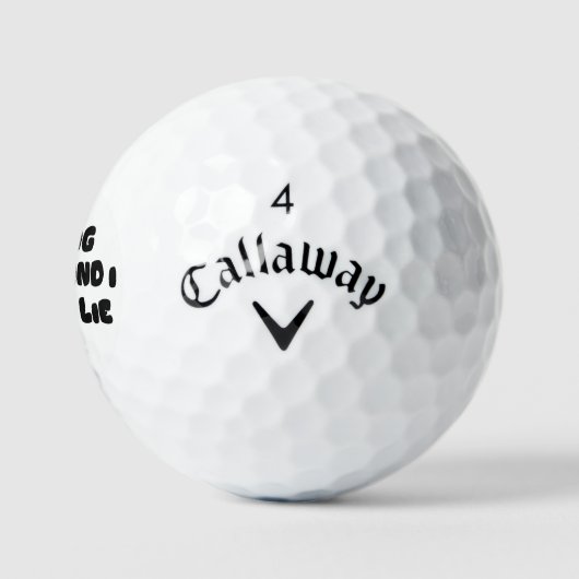 I Like Big Putts Golf Balls - Funny Golf Puns Golfballen (Logo)