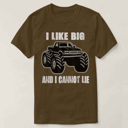I like big trucks and I cannot lie T-shirt (Design voorkant)