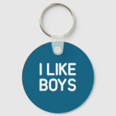 I Like Boys, Funny, Jokes, Sarcastic Sleutelhanger (Voorkant)