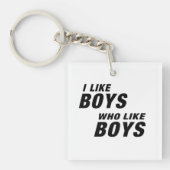 I Like Boys Who like Boys  Sleutelhanger (Voorkant)