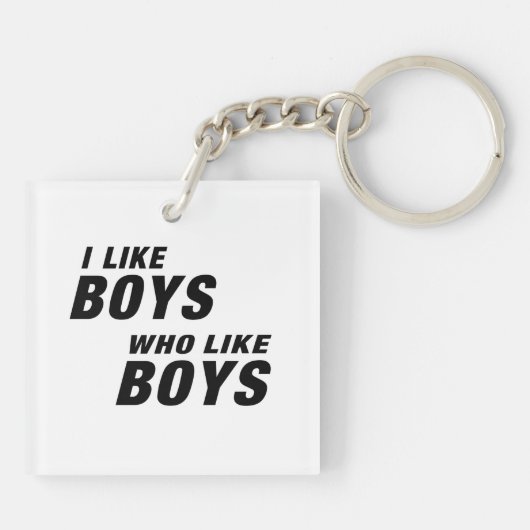 I Like Boys Who like Boys  Sleutelhanger (Achterkant)