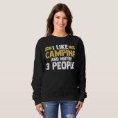 I like camping and maybe 3 people camper RV carava Trui (Voorkant volledig)