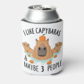 I like Capybaras and maybe 3 people Funny Baby Blikjeskoeler (Blikje Achterkant)