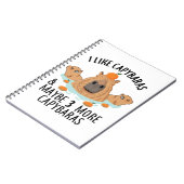 I like Capybaras and maybe 3 people Funny Baby Notitieboek (Linkerzijde)
