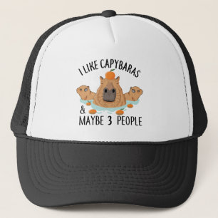 I like Capybaras and maybe 3 people Funny Baby Trucker Pet