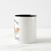 I like Capybaras and maybe 3 people Funny Baby Tweekleurige Koffiemok (Center)