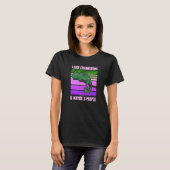 I Like Chameleons Maybe 3 People  Quote Lizard Gra T-shirt (Voorkant volledig)