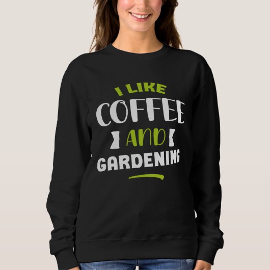 I like coffe and gardening original gardener men trui (Voorkant)