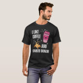 I Like Coffee and Bearded Dragon For Coffee  Prese T-shirt (Voorkant volledig)