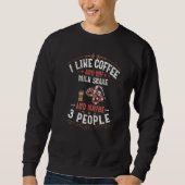 I Like Coffee And My Milk Snake And Maybe 3 People Trui (Voorkant)