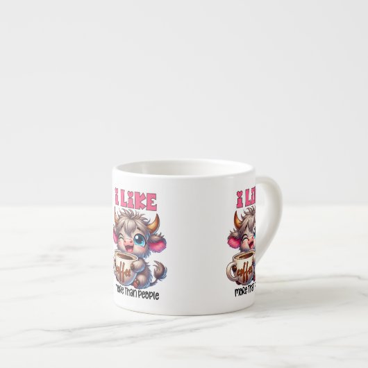 I Like Coffee More Than People Espresso Kop (Voorkant rechts)