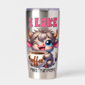 I Like Coffee More Than People  Geïsoleerde Drinkbeker (Voorkant)