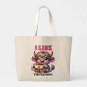 I Like Coffee More Than People  Grote Tote Bag (Achterkant)