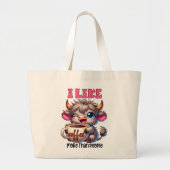 I Like Coffee More Than People  Grote Tote Bag (Voorkant)