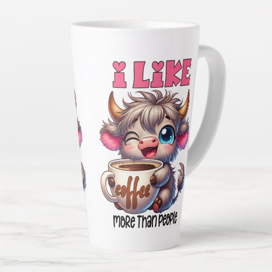 I Like Coffee More Than People  Latte Mok (Rechterhoek)