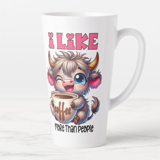 I Like Coffee More Than People  Latte Mok (Rechts)