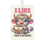 I Like Coffee More Than People Luchtverfrisser (Achterkant)