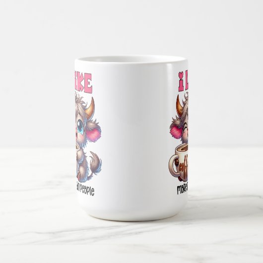 I Like Coffee More Than People  Magische Mok (Midden)