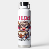 I Like Coffee More Than People Waterfles (Achterkant)