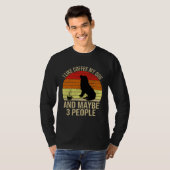 I Like Coffee My Dog And Maybe 3 People Animals T-shirt (Voorkant volledig)