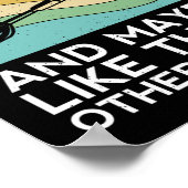 I Like Darts Cricket Dart 501 Beer Retro Funny Thr Poster (Hoek)