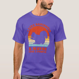 I Like Flying Squirrels Vintage Sunset Cute Women T-shirt