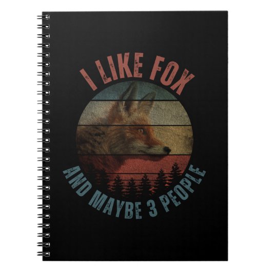 I LIKE FOX AND MAYBE 3 PEOPLE NOTITIEBOEK (Voorkant)