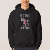 I Like Goats And Maybe 3 People Goat Farm Animal   Hoodie (Voorkant)