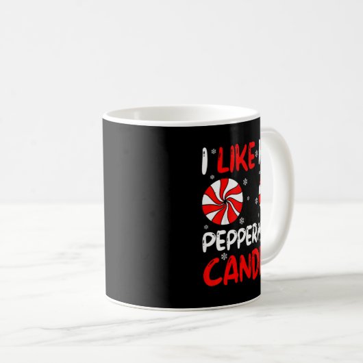 I Like Her Peppermint Candies Couple Matching Chri Koffiemok (Voorkant rechts)
